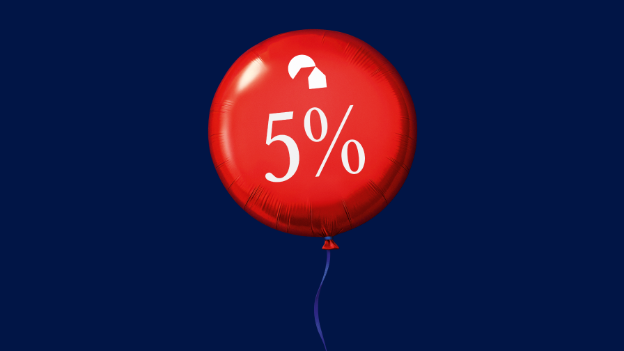 Five percent